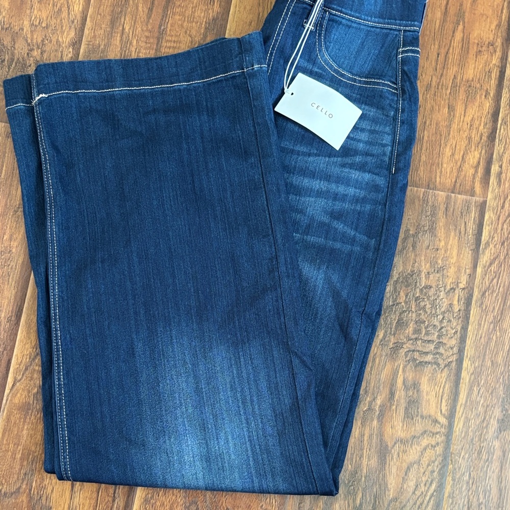Cello Women's Dark Blue Wide Leg Jeans